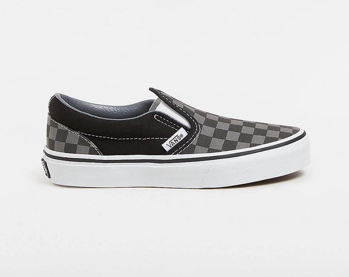 Vans UY Classic Slip-On (Checkerboard) Blk/Pewter (31.5)