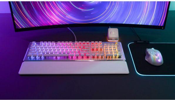 Produktbild Roccat Vulcan II, weiss Gaming-Tastatur, roter Schalter (DE)
