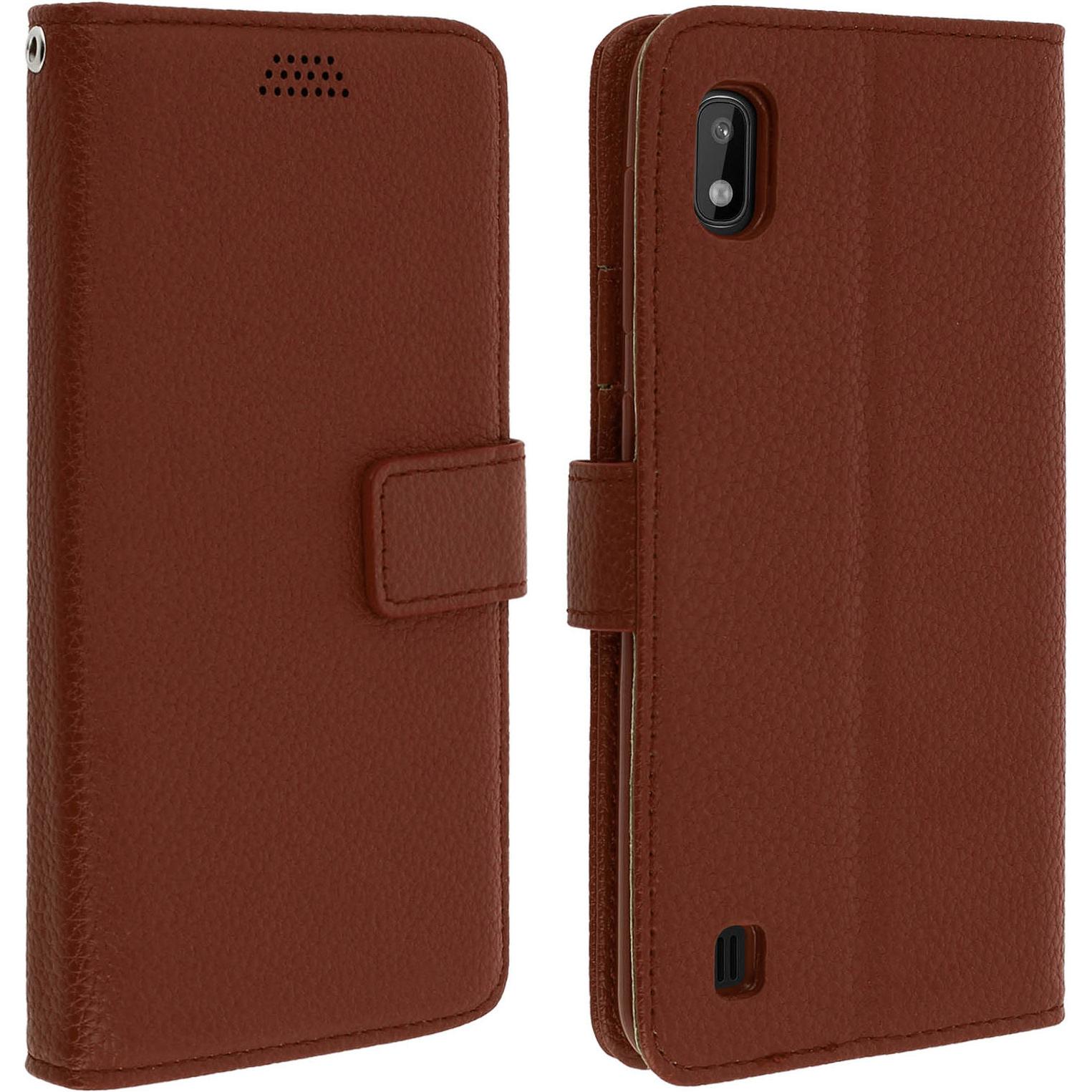 Avizar Lenny Series (Samsung Galaxy A10), Smartphone Hülle, Braun