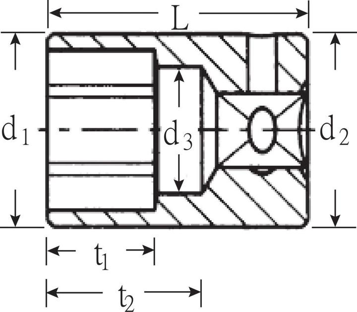 Image du produit Stahlwille Douille 12 pans embout 1/4" x 8 mm (8 mm)