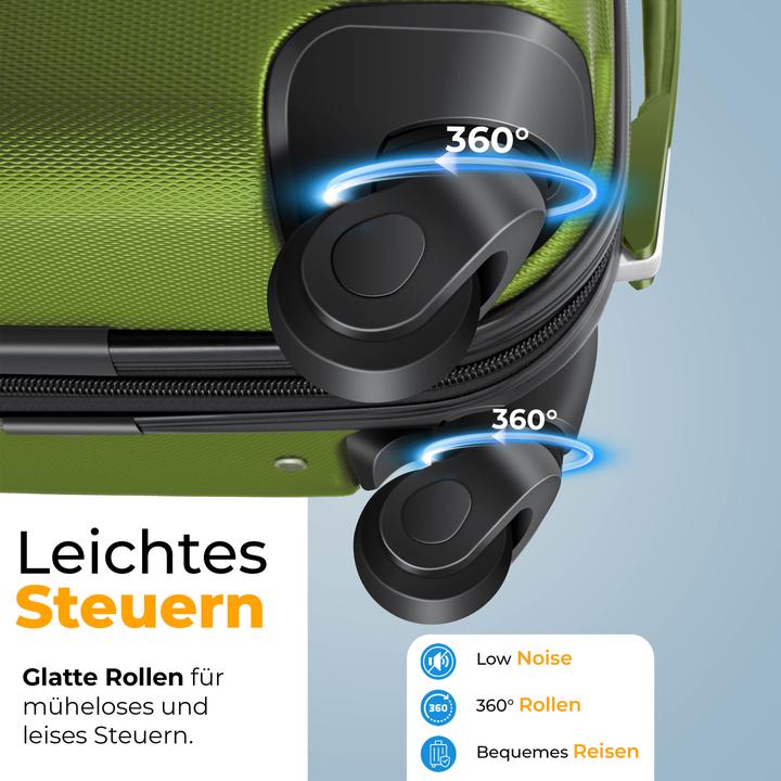 Image du produit Kesser 4tlg. Hartschalenkofferset Hartschalenkoffer Reisekoffer Set (25 l)