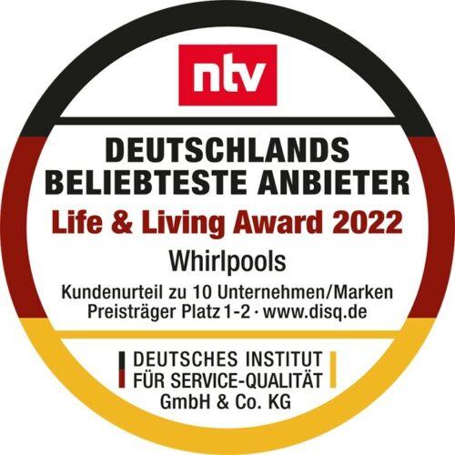 Arebos Whirlpool Oval (2 Personen)