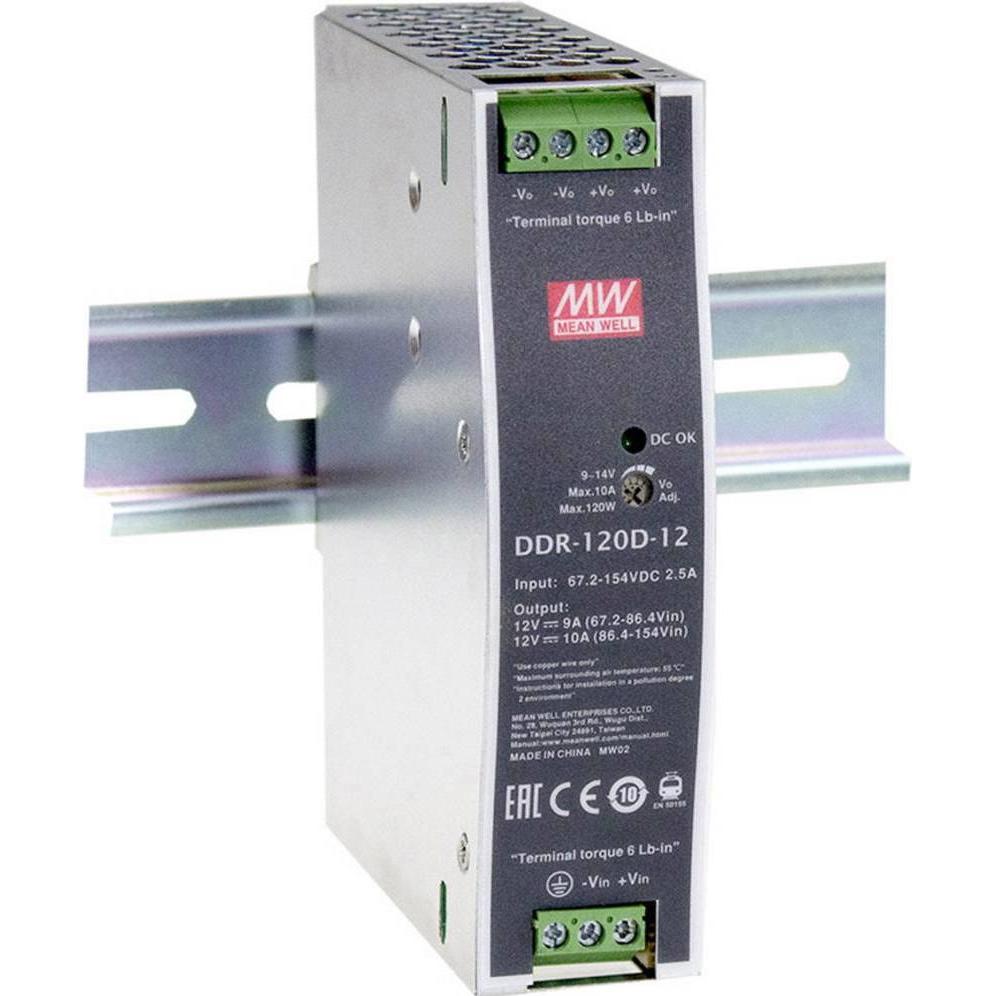 MeanWell, Systemstromversorgung, DDR-120D-24 Netzteil & Spannungsumwandler