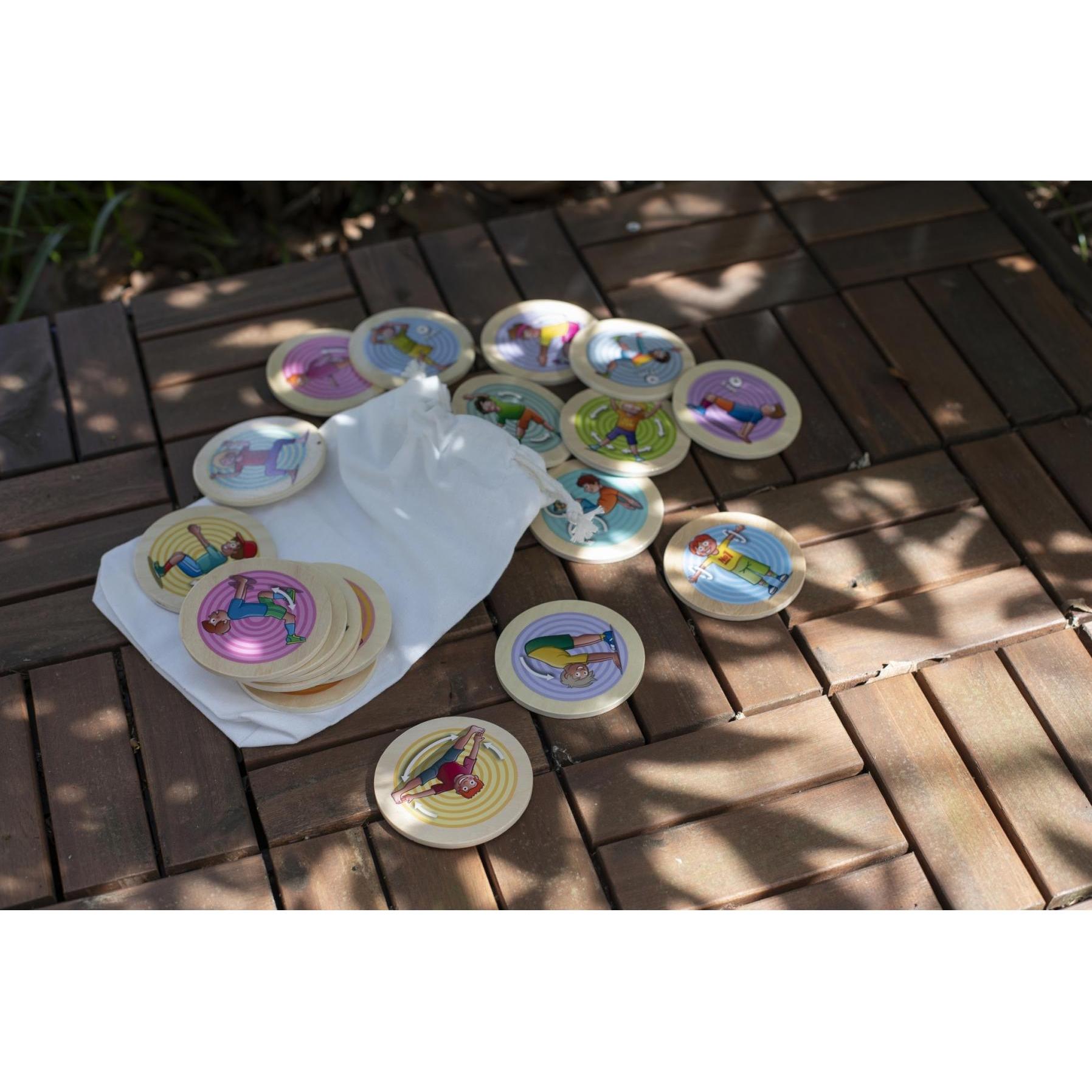 Thumbnail - Eichhorn Outdoor Bewegungsspiel, animiert Kinder zum Bewegen, Turnen und Auslassen, 20 Spielscheib