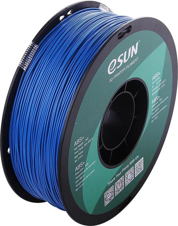 Productafbeelding eSUN ABS+ 1,75mm Blauw 1kg 3D Filament (ABS, 1.75 mm, 1000 g, Blauw)
