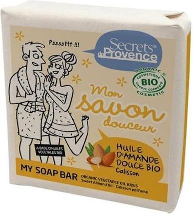 Produktbild Secrets de Provence Sanfte BIO-Seife Mandel & Calisson - 100g - (Seifenlotion)