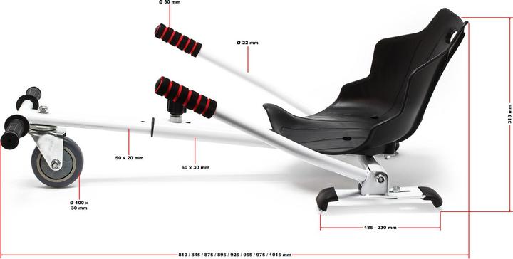 Actual product image Wiltec Sitzscooter