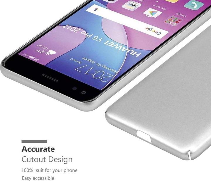 Actual product image Cadorabo Hard Cover Matt Metal Cover (Huawei Y6 Pro (2017))