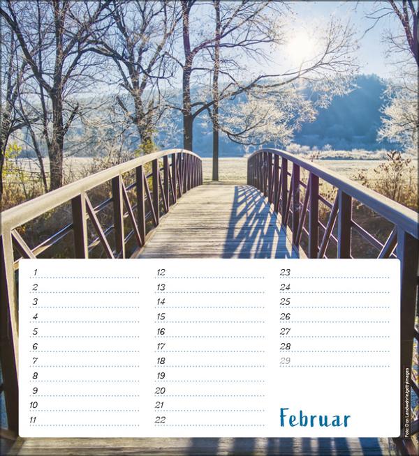 Produktbild Geburtstagskalender Augenblicke der Stille (22.5 x 24.5 cm)