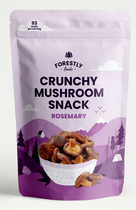 Image du produit Forestly Foods Crunchy Mushroom Chips Rosemary (50 g)