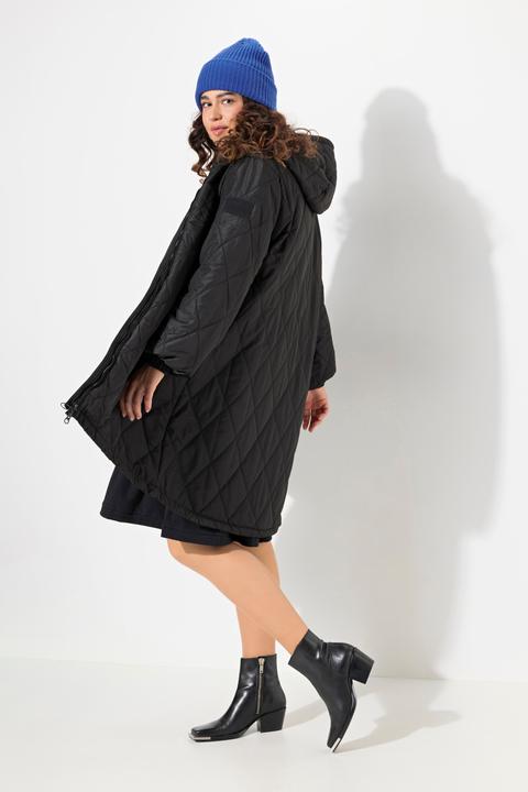 Image du produit Ulla Popken Manteau matelassé léger, imperméable, fermeture éclair à double sens (42, 44)