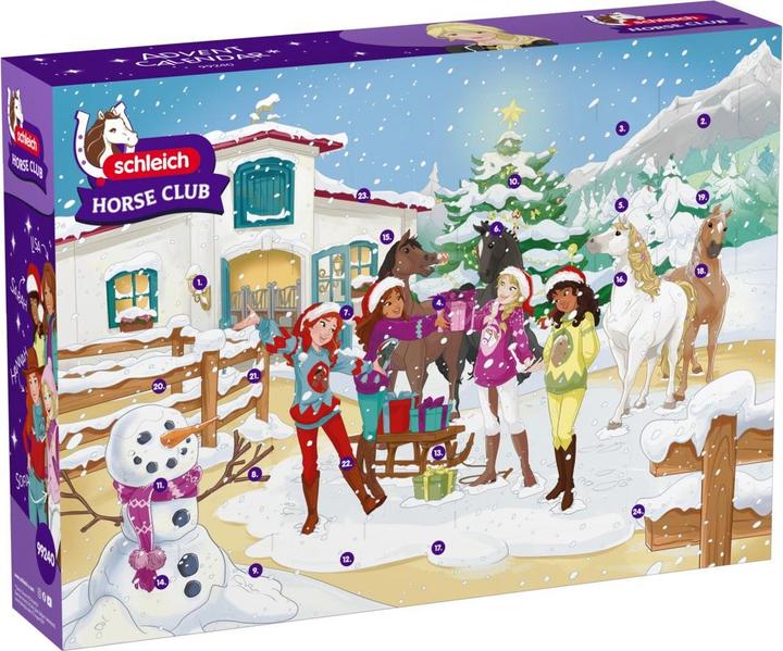 Produktbild Schleich Adventskalender HORSE CLUB 2026 - Winter Wonderland Ausritt