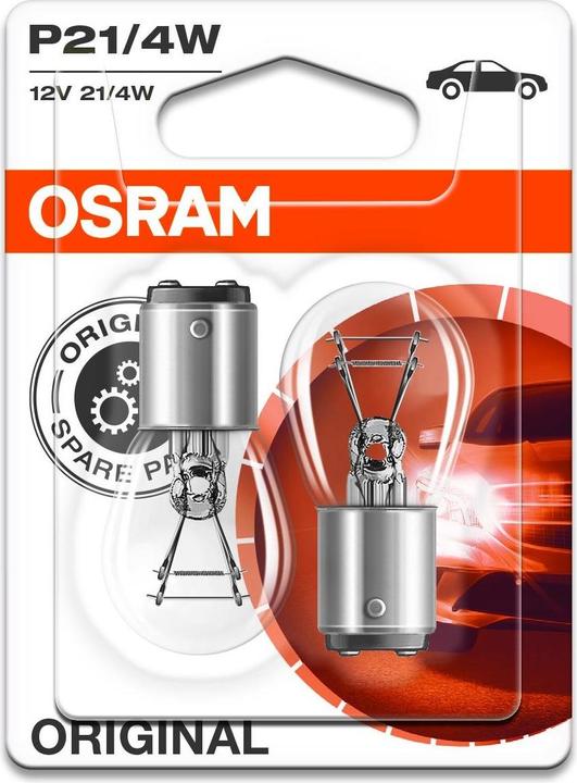 Actual product image Osram Original Metal Base (P21/4W)