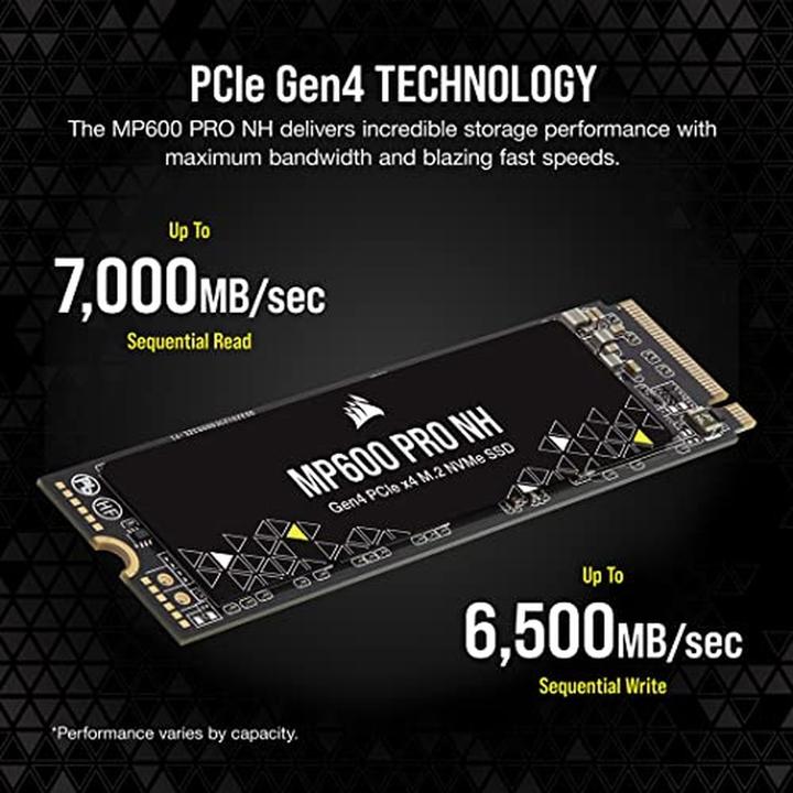 Actual product image Corsair MP600 Pro NH (2000 GB, M.2 2280)