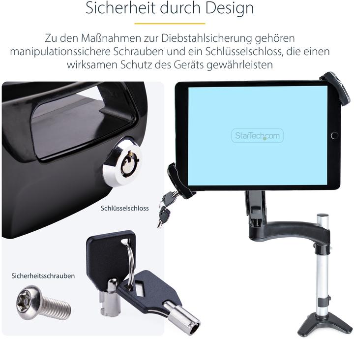 Image du produit StarTech COM VESA Support de tablette pour bras d'écran - antivol Support de tablette pour 20,06-31,75c