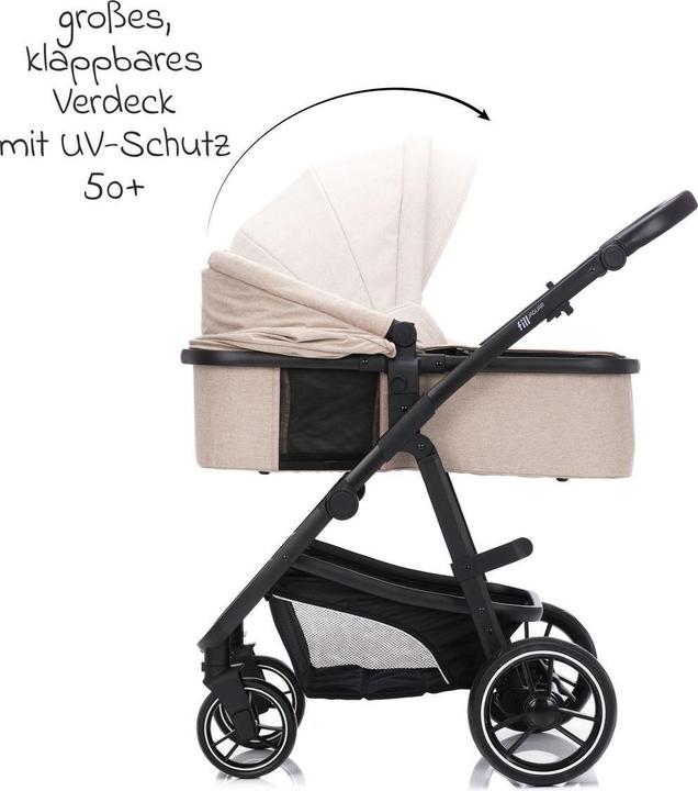 Produktbild Fillikid Kinderwagen 3 in 1 4-1 Kombi-Kinderwagen-Set Fill Jaguar mit (0 Monate - 4 Jahre)