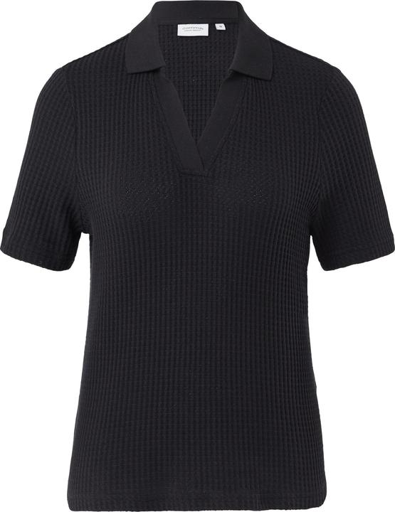 Produktbild Comma Sweatshirt Kurzarm-Sweatshirt mit Polokragen (34)