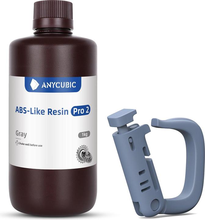 Actual product image Anycubic ABS-Like Resin Pro 2 (Grey, 1000 g)