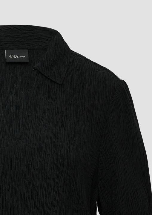 Immagine prodotto S.Oliver Bluse Verkürzte Plissee-Bluse im Loose Fit mit Puffärmeln (44)