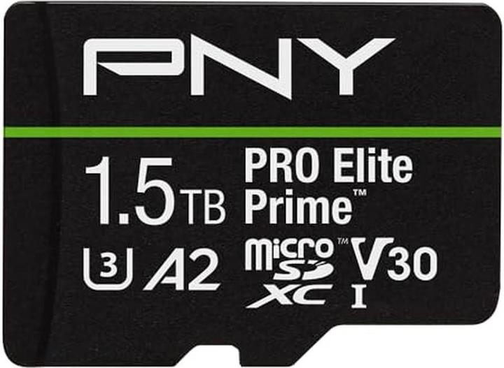 Actual product image PNY microSD Pro Elite Prime 1.5TB (1500 GB, microSDXC, U3, UHS-I)