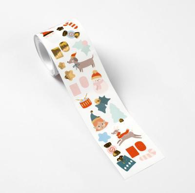 Actual product image Folia Sticker Roll Christmas 4m 27105 gold