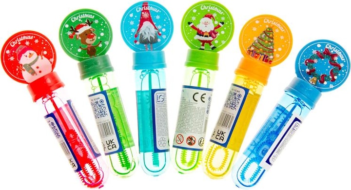 LG-Imports Christmas bubble blowers, 24 pieces