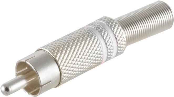 Actual product image Shiverpeaks S/CONN maximum connectivity RCA plug metal 6mm, white
