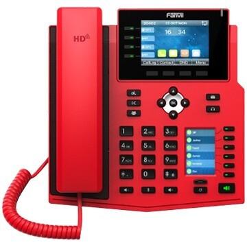 Produktbild Fanvil X5U-R V2, Red Phones for Hospitality, Fire Station etc. solutionHigh-end business phone with