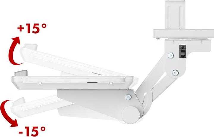 Immagine prodotto Maclean Untertisch-Tastaturhalter verstellbar max. 5kg Weiss MC-156 W