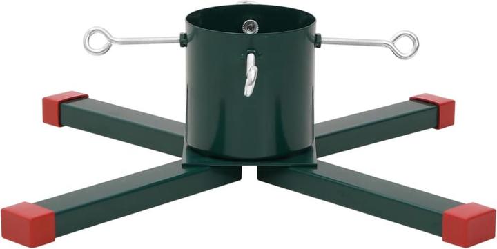 Produktbild vidaXL Christbaumständer Weihnachtsbaumständer Tannenbaumständer Weiss Metall