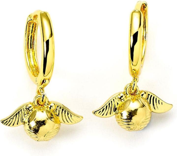 Produktbild Carat Harry Potter Goldene Schnatz goldfarbene Huggy-Ohrringe, Einheitsgrösse, Zink, Kein Edelstein (93% Zink + 3% Kupfer + 4% Aluminium)