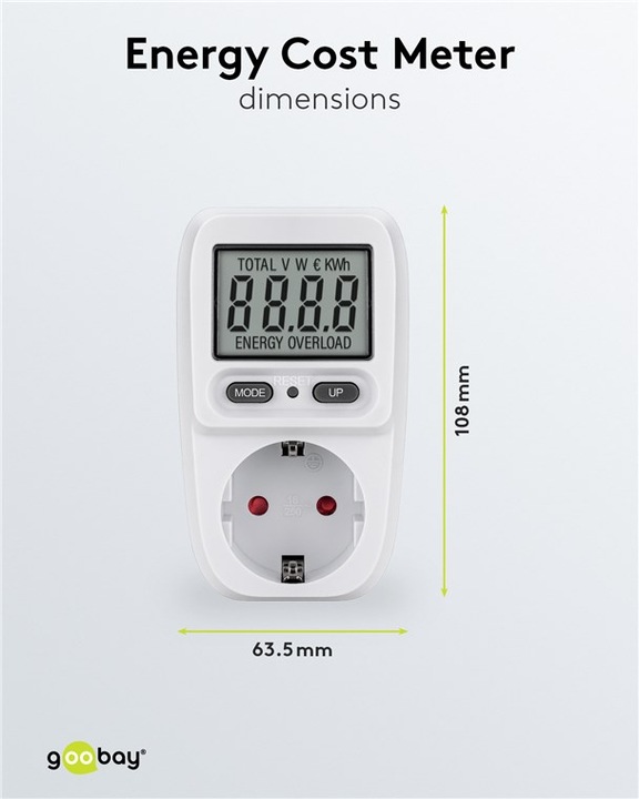 Actual product image Goobay Digital Energy Cost Meter Basic