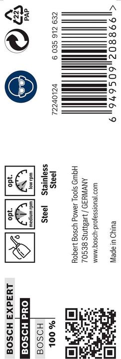 Produktbild Bosch Professional Zubehör PRO Stainless Steel HSS-Co Spiralbohrer, 9,8 x 87 x 133 mm (9.8 mm)