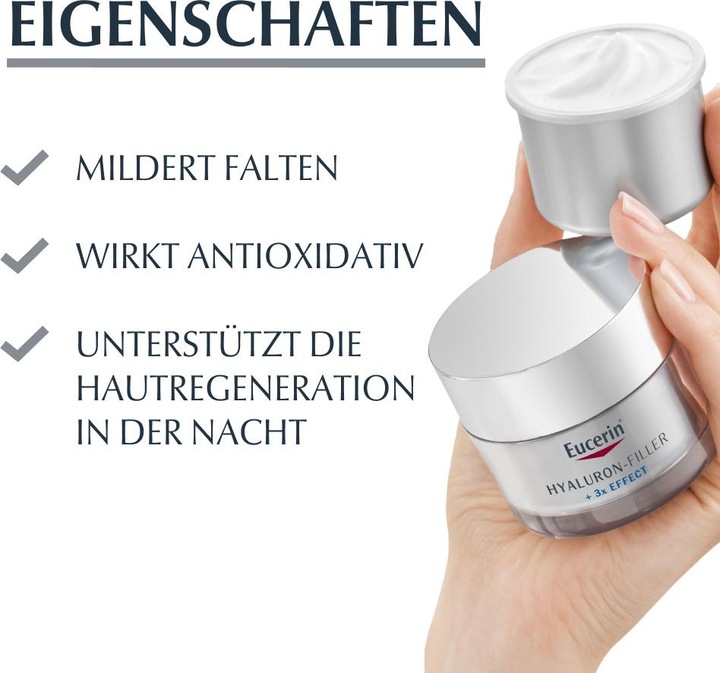 Actual product image Eucerin HYALURON-FILLER + 3x EFFECT night refill capsule (50 ml, Night cream)