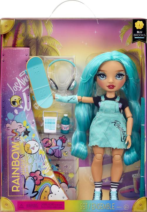 Immagine prodotto MGA Rainbow High New Friends Fashion Doll- Blu Brooks (verde acqua)