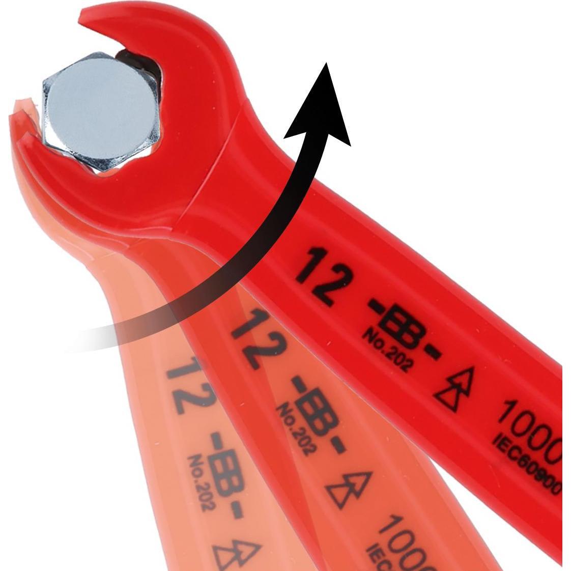 Thumbnail - KS Tools, Schraubenschlüssel, Ratschen-Maulschlüssel mit Schutzisolierung, 15° Gabelstellung, 11 mm (11 mm)