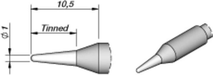 Immagine prodotto JBC Punta per saldatura rotonda Ø 1,0 mm (Punta di saldatura)