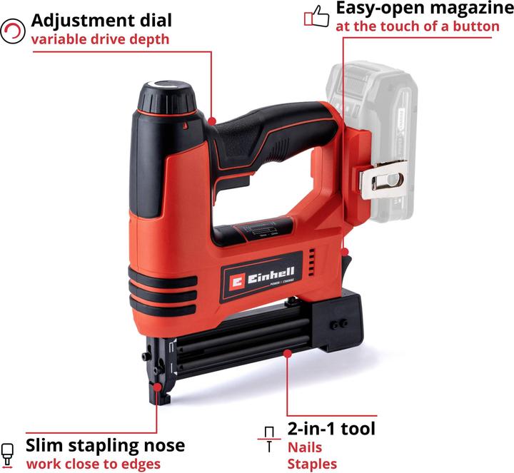 Einhell TE-CN 18 Li Accu Spijkermachine + 2.5 Ah Starter Kit