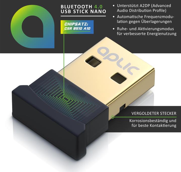 Produktbild Aplic USB Bluetooth Adapter (Sender & Empfänger)