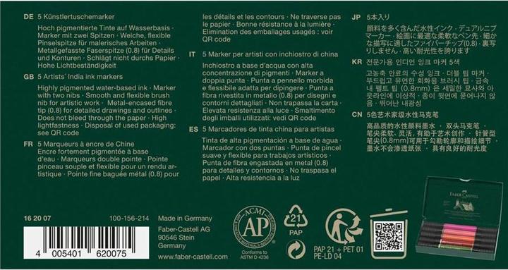 Image du produit Faber-Castell Marqueur double (5x)