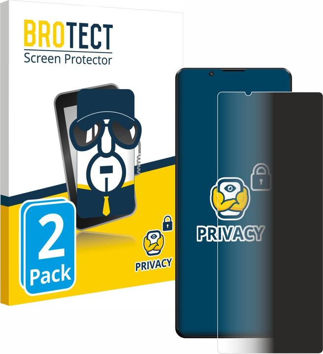 Actual product image BROTECT Anti-spy privacy film Blue light protection film (2 pcs., Sony Xperia 1 III)