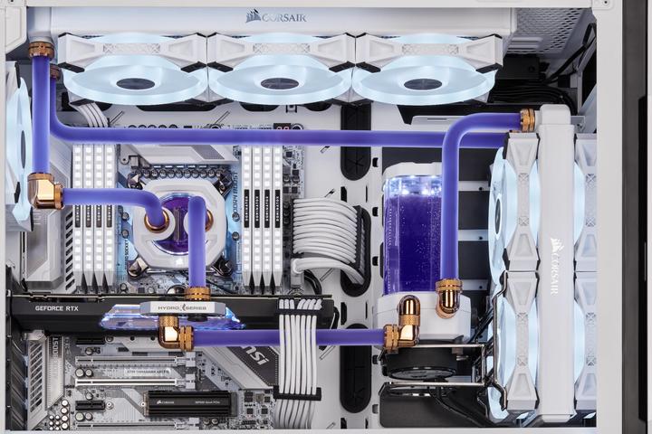 Actual product image Corsair CX-9059005-WW Computer Cooling Component Universal Coolant Tube 3 Piece(s) Transparent (1 m, Plastic)
