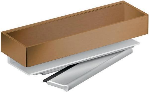 Actual product image Keuco Shower basket EDITION 11 with glass squeegee bro gebü (9.50 x 30 x 8.20 cm)