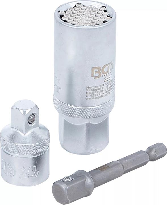 Produktbild BGS Multi-Einsatz mit Adapter-Satz | 10 mm (3/8") | SW 9 - 21 mm | 3-tlg. (19 mm, 13 mm, 12 mm, 20 mm, 21 mm, 18 mm, 17 mm, 9 mm, 11 mm, 14 mm, 15 mm, 16 mm, 10  mm)
