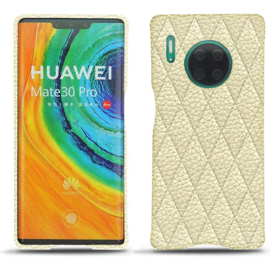 Noreve Lederschutzhülle (Huawei Mate 30 Pro), Smartphone Hülle, Weiss