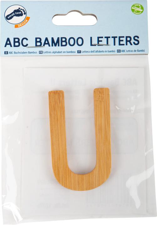 Actual product image small foot ABC letters U