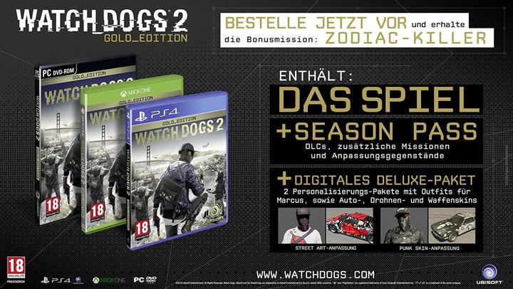 Image du produit Ubisoft Watch Dogs 2 - Gold Edition (PS4)