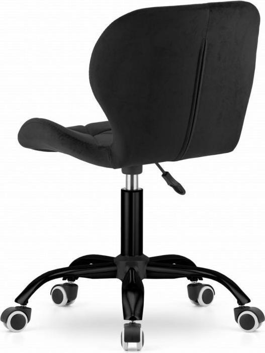 Immagine prodotto Leobert Drehbarer Bürostuhl mit breiter Rückenlehne, schwarzer Samt
