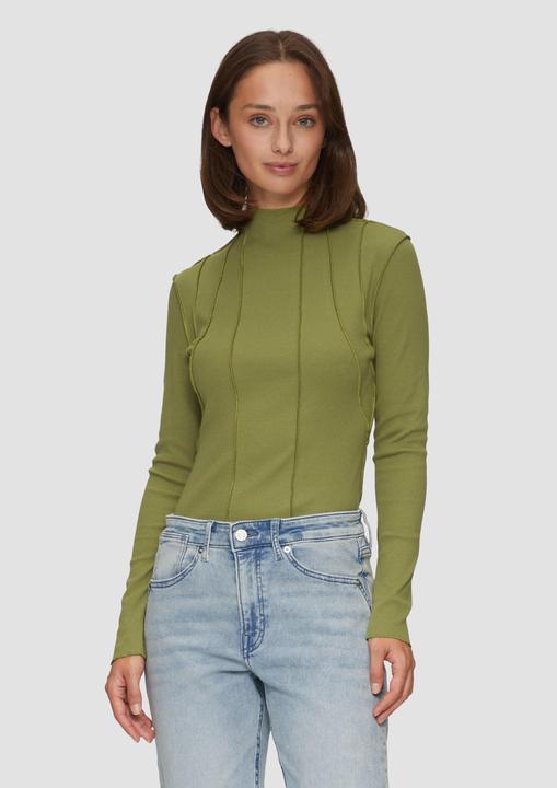 Produktbild S.Oliver T-Shirt Enganliegendes Langarmshirt mit Naht-Details (46)