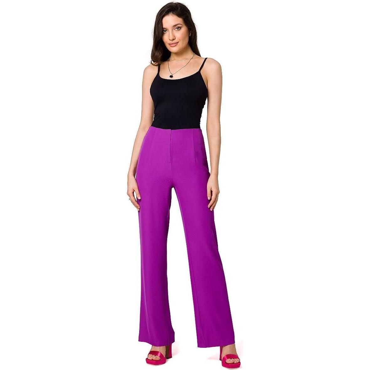 Makover, Damen, Hosen, Damen Hose, Violett, (XL)